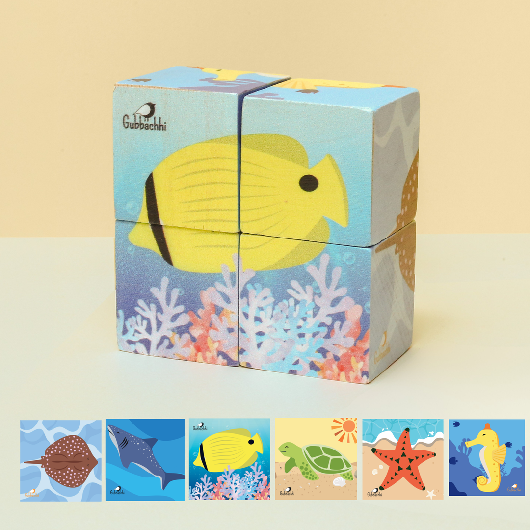 Gubbachhi My First Block Puzzles - sea