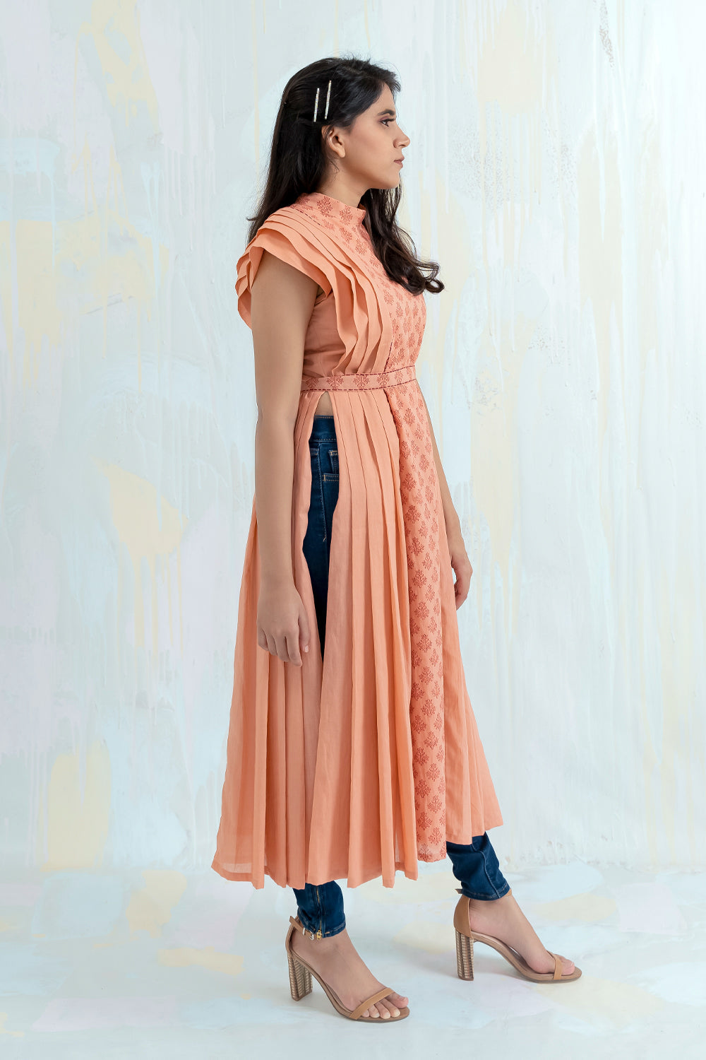 ITIDOR oa Kurti- Pleated Kurti