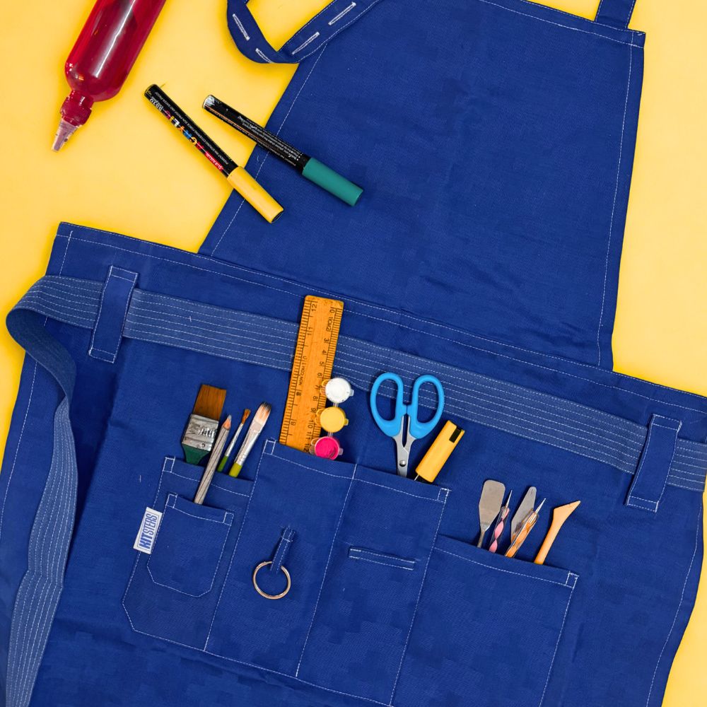 Kitsters Art Apron | Mess-Free Crafting | Adjustable Fit