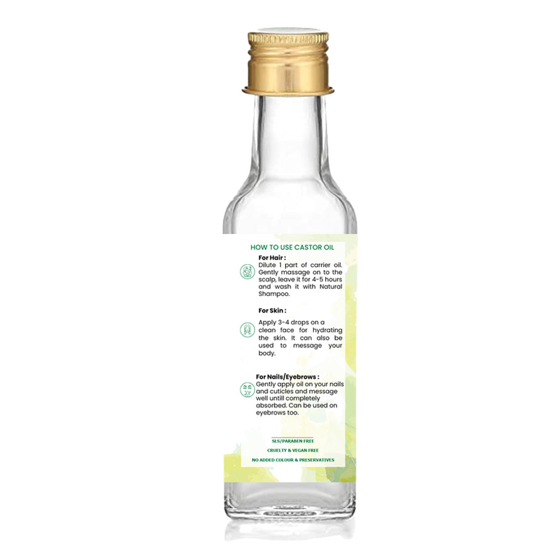 Natsbyte 100% Pure & Natural Castor Oil - 100 ml