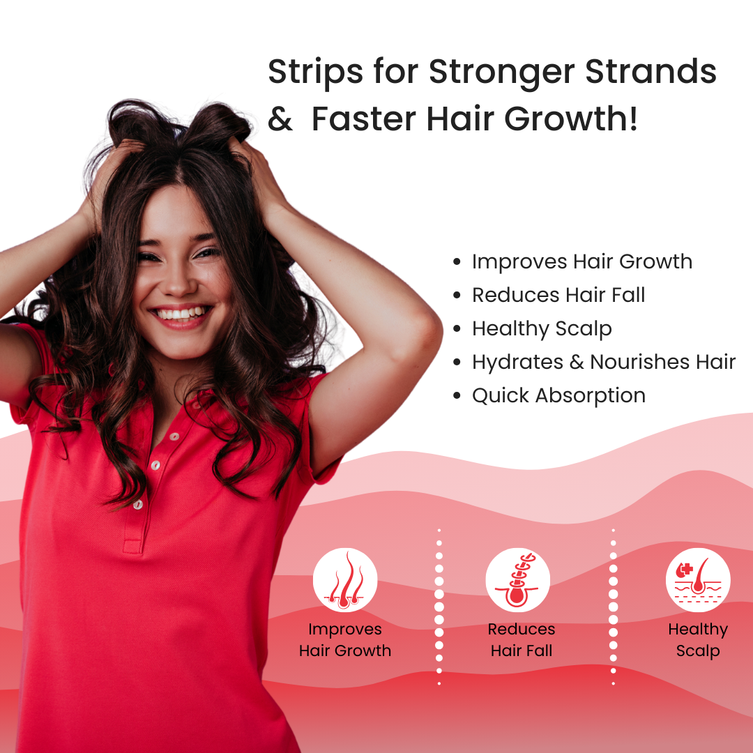 HairGrow+ Oral Strips | For Thicker, Shinier Hair