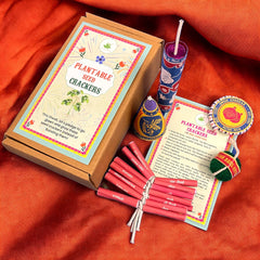 Sow and Grow DIWALI SPECIAL: Plantable Seed Crackers: Set of 5 with 11 varieties of seeds