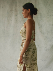 Unborn Studio Bits of green - Buckle-me-up skirt