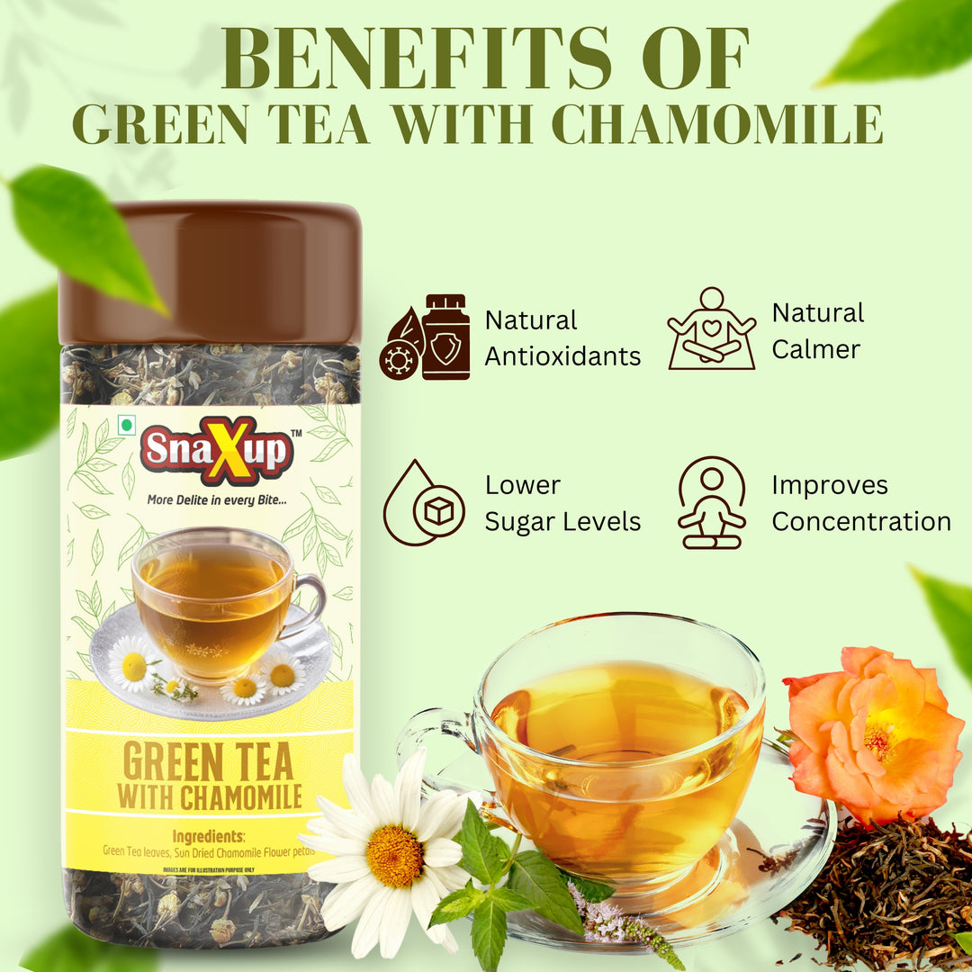 Snaxup Green Tea With Chamomile Tea