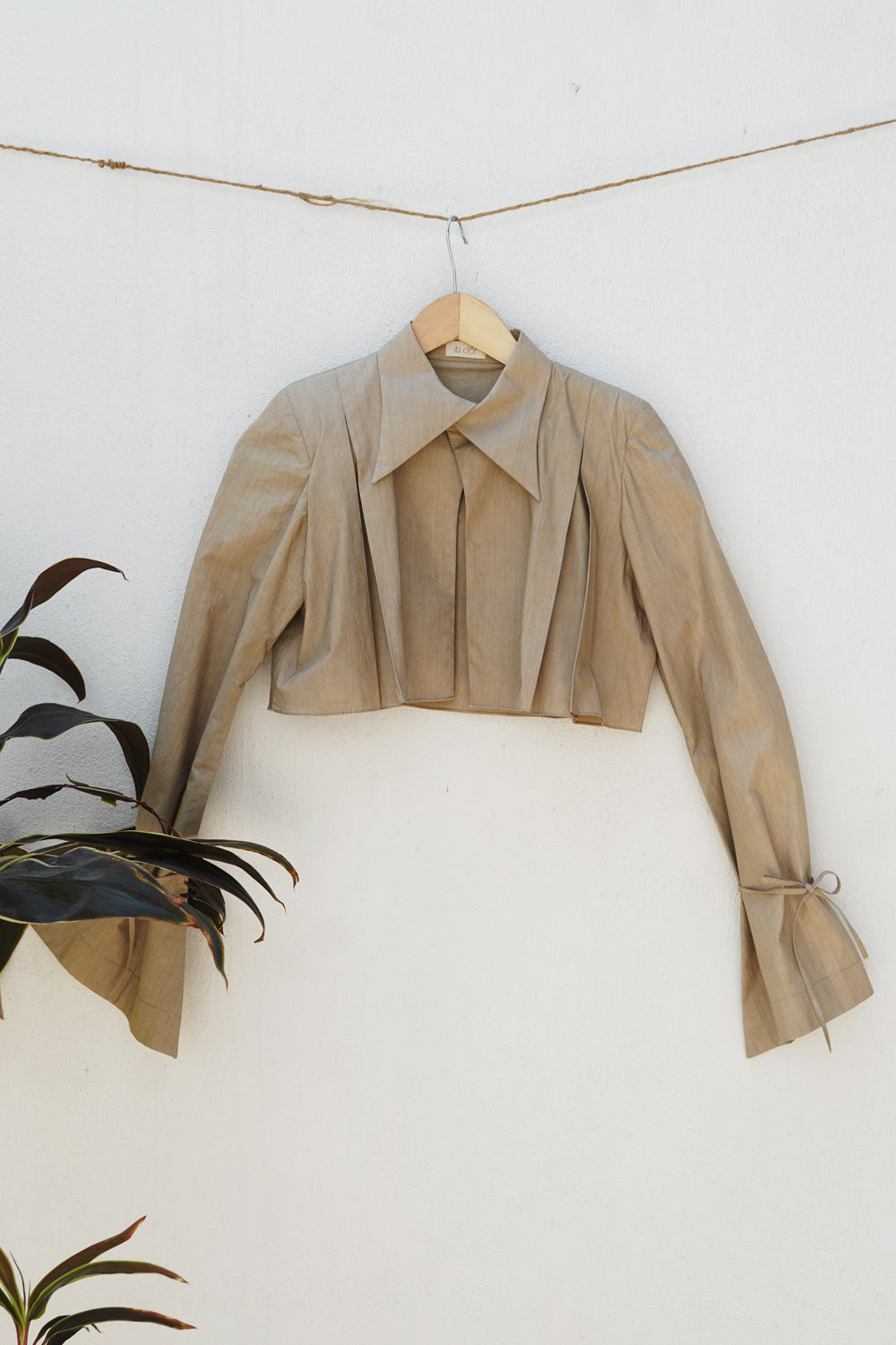 ITIDOR Level Up Shirt Jacket- Bell Sleeves, Inverted Pleat Bck And Front