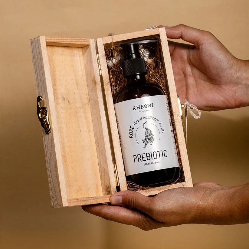 Kheoni Prebiotic Rose | 3-in-1 Hair, Face & Body Wash