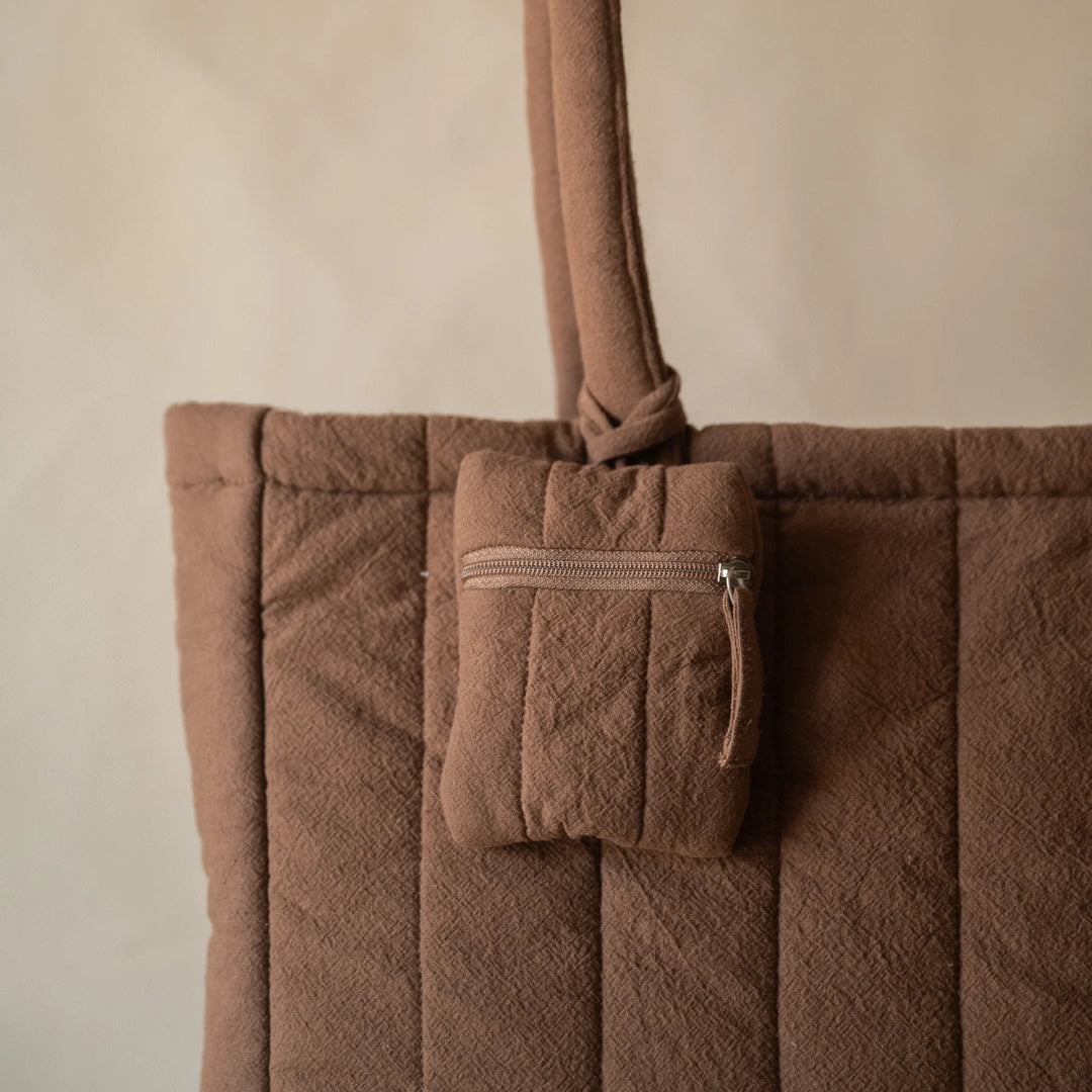Akiiko Crinkle Stripe Tote Bag