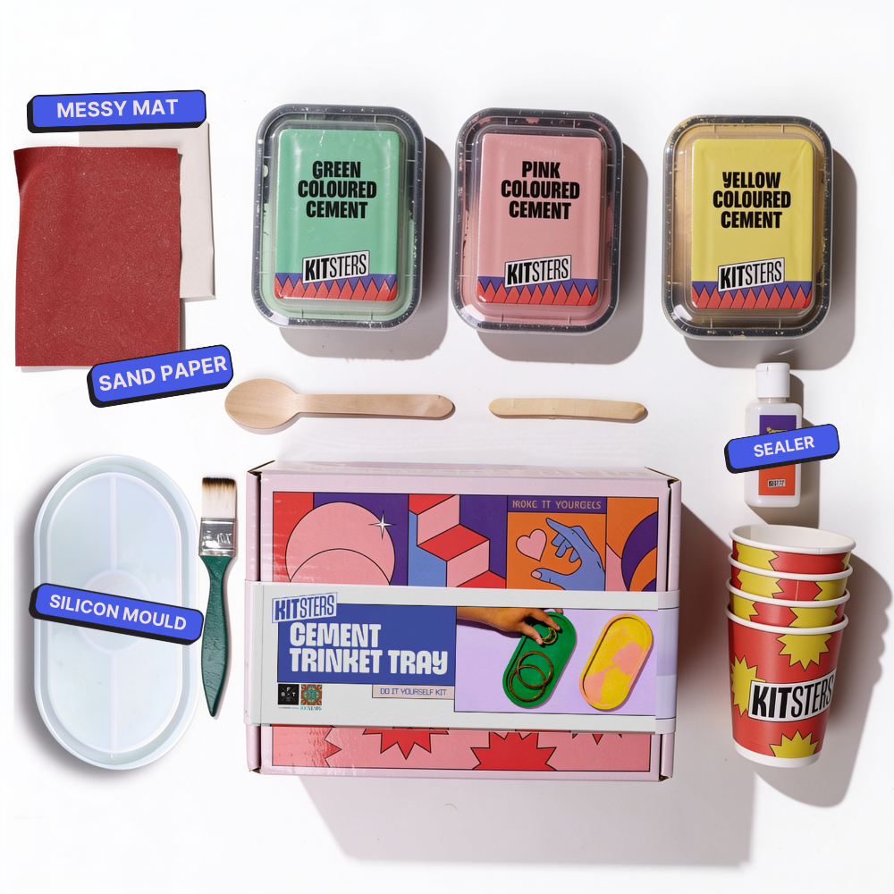 DIY Cement Trinket Tray Kit
