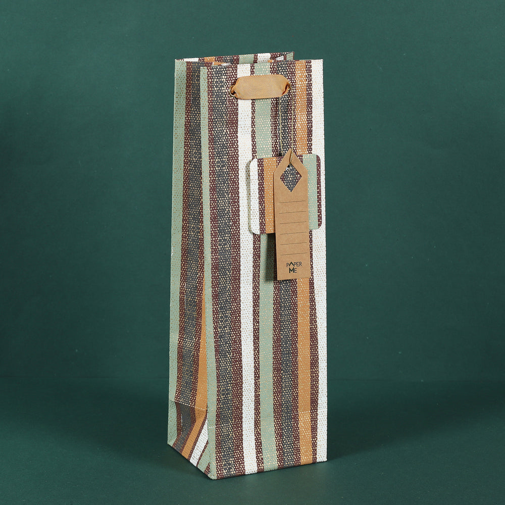 Brown Story Wine Gift Bag - 3 pc