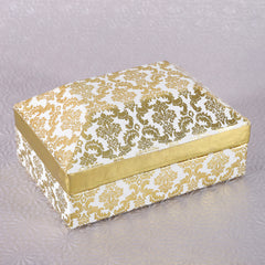 Damask Pyramid Shaped Box - 1 pc