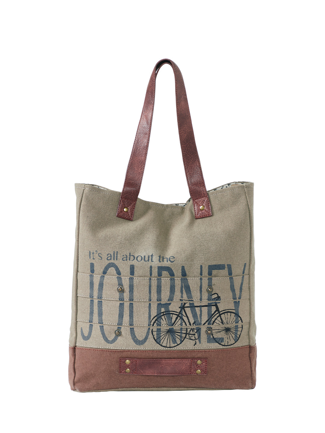 Mona B Women Canvas Tote |Shoulder | Hand Bag For Shopping, Travel and, Grocery (All about the Journey)