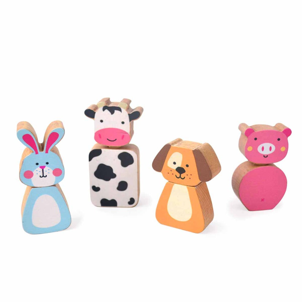 Shumee Farm Animal Twistees - Set of 4
