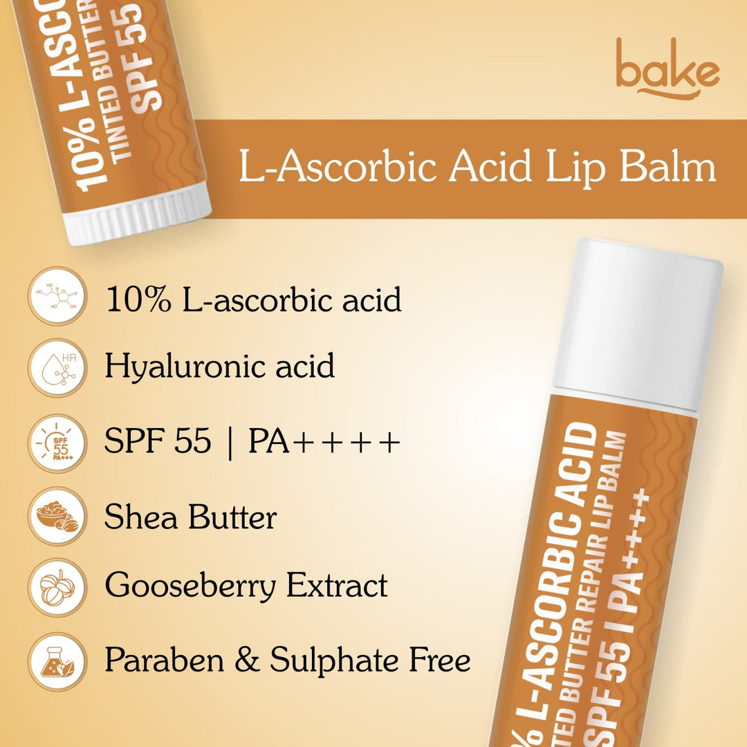 10% L-Ascorbic Acid Tinted Butter Brightening Lip Balm SPF 55 PA++++