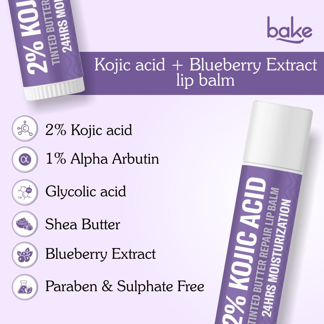 2% Kojic Acid Tinted Butter Brightening Lip Balm