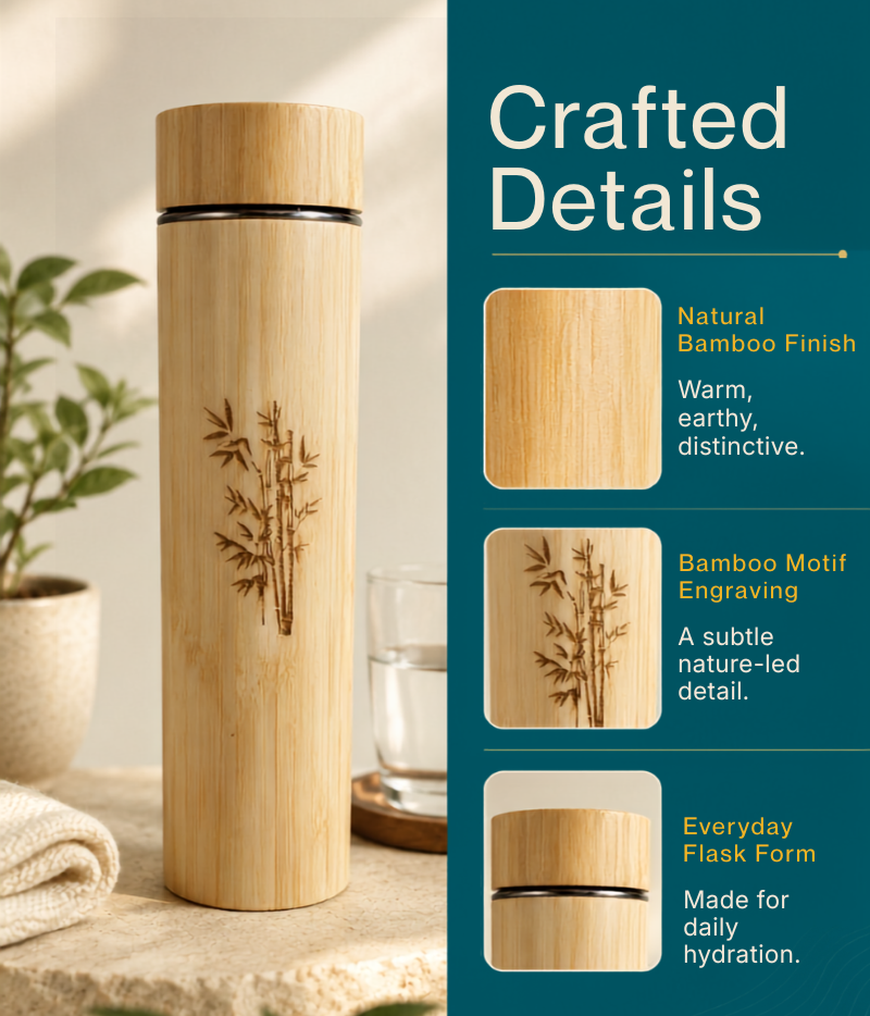 Aegle Sriphal Bamboo Thermo Flasks