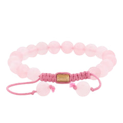 Bamboology Trends Real Rose Quartz Healing Bracelet For Love, Compassion, Emotions & Relationships