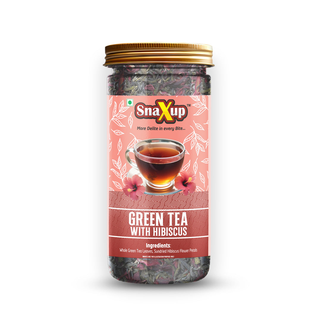 Snaxup Green Tea With Hibiscus Tea