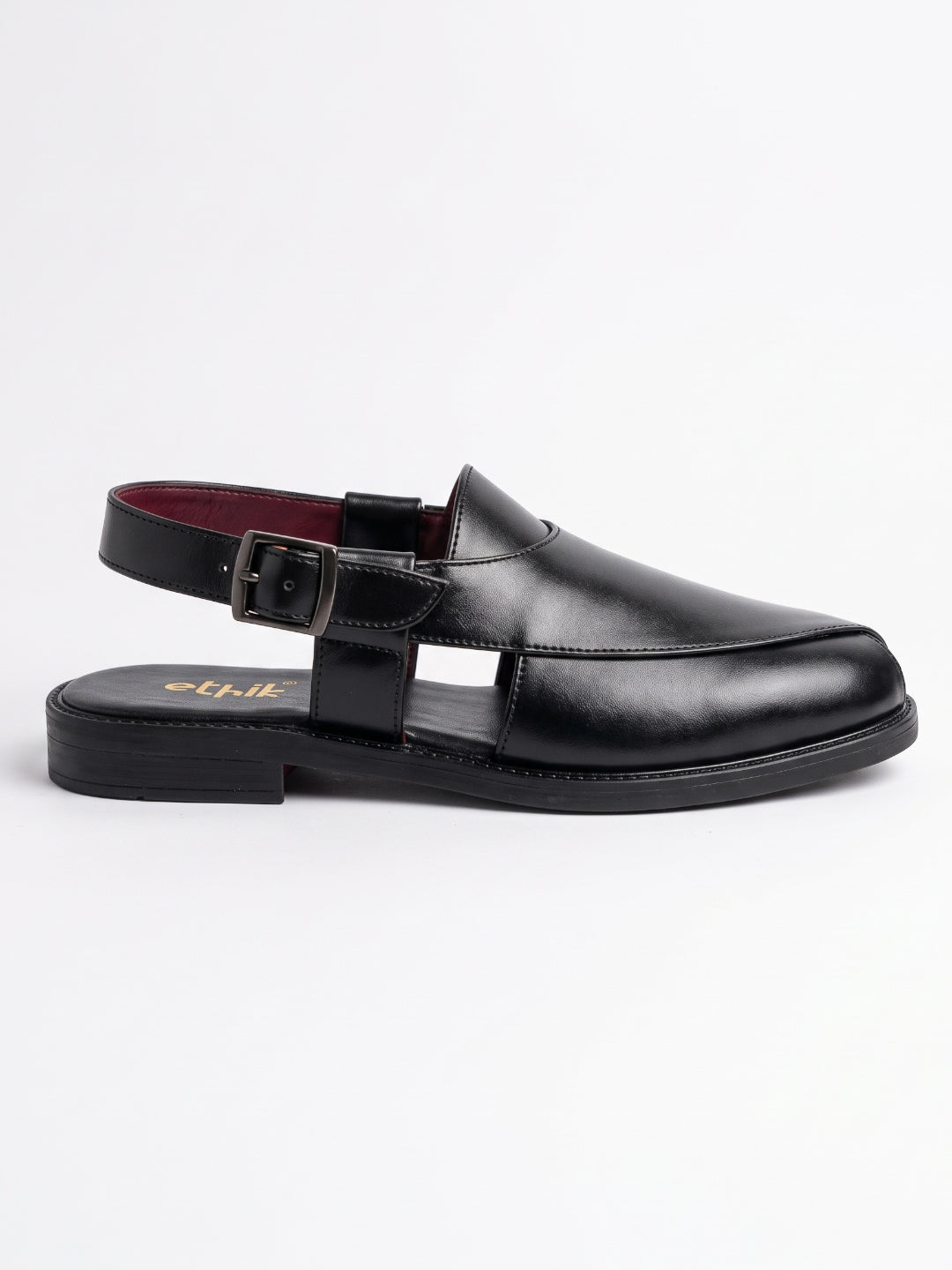Utsav Black Peshawari Sandal