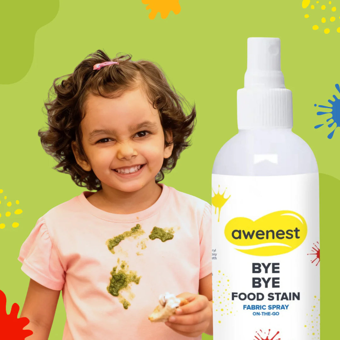 Instant Food Stain Remover Fabric Spray - awenest Bye Bye Food Stain, works on 50+ Food and Blood Stains on-the-go for combos