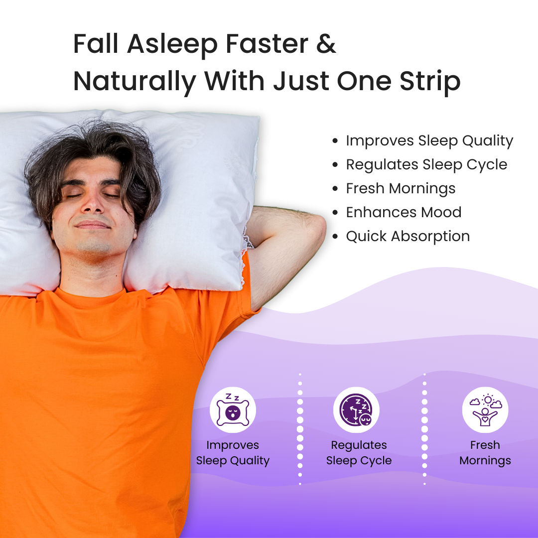 Enriched Sleep Oral Strips | Fall Asleep Fast, Wake Up Refreshed | 10 Slips