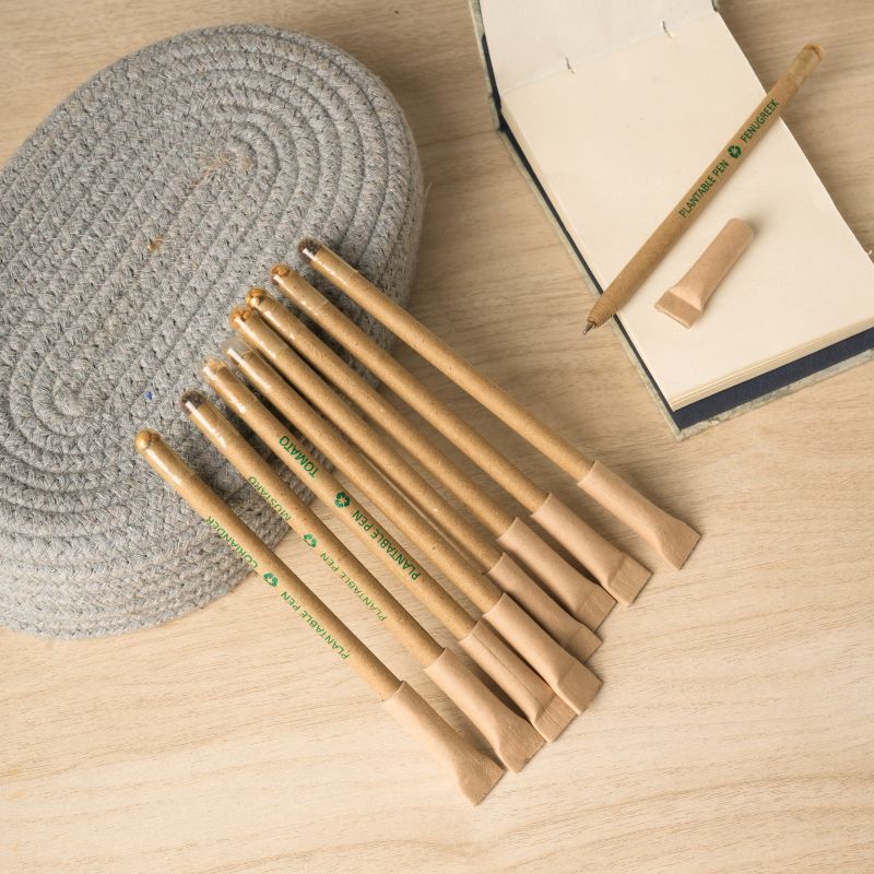 Ecokari Kraft Paper Plantable Seed Pens Set