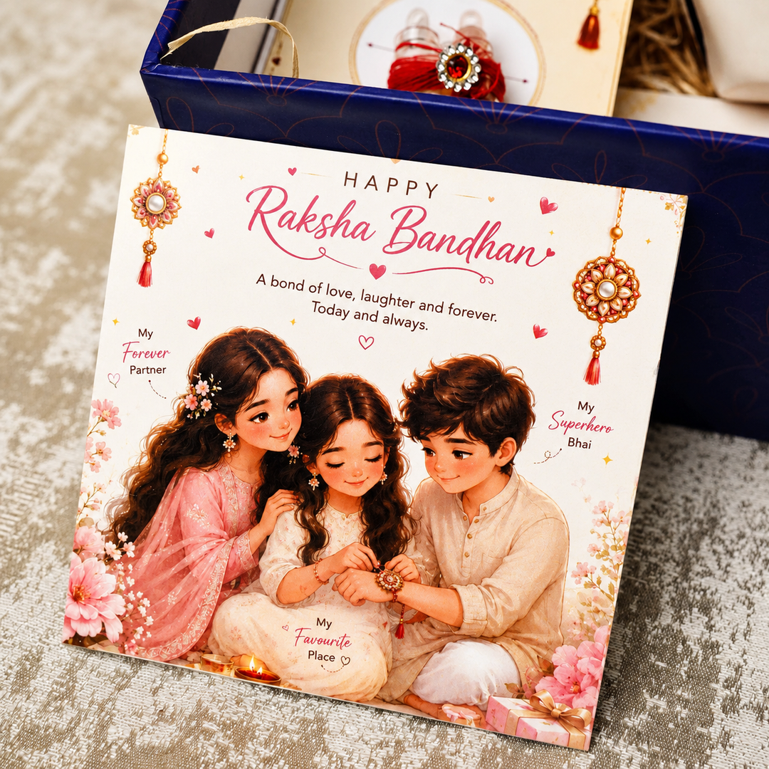 Artecasa Best Bhai Ever Rakhi Box for Brother | Premium Raksha Bandhan Gift Hamper with Bhai Mug, Rakhi, Pooja Essentials, Greeting Card & Personalized Note