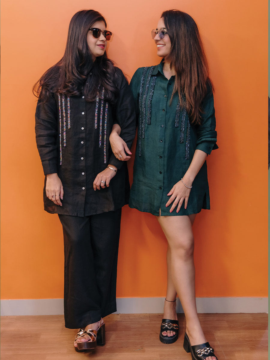 JASHN LINEN TUNIC CO-ORD SET