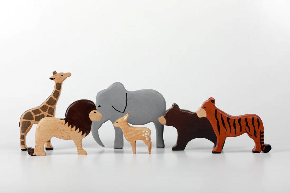 BIRCH & BUG Wild Animals Set of 6 - Combo 1