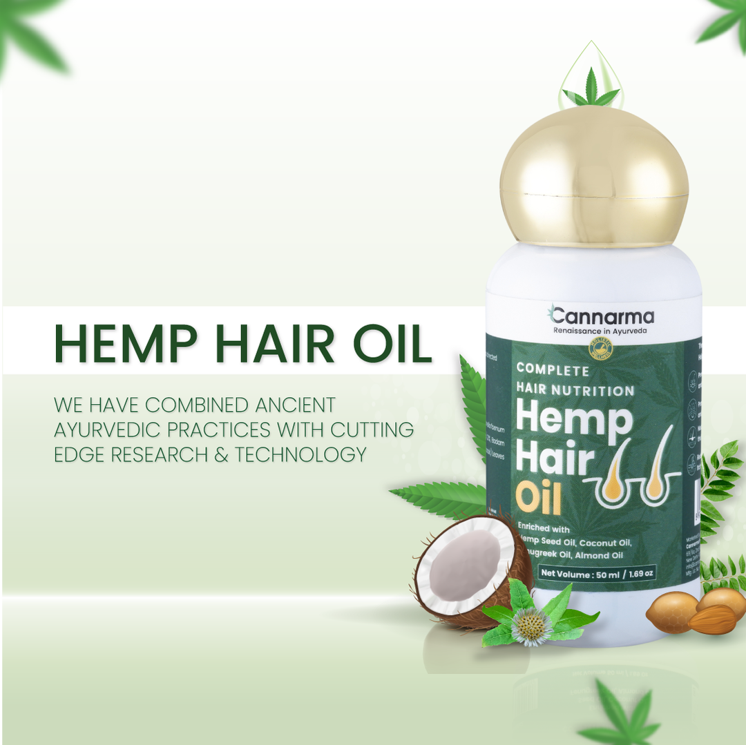 Cannarma Hemp Hair Oil With Coconut & Almond - 50ml