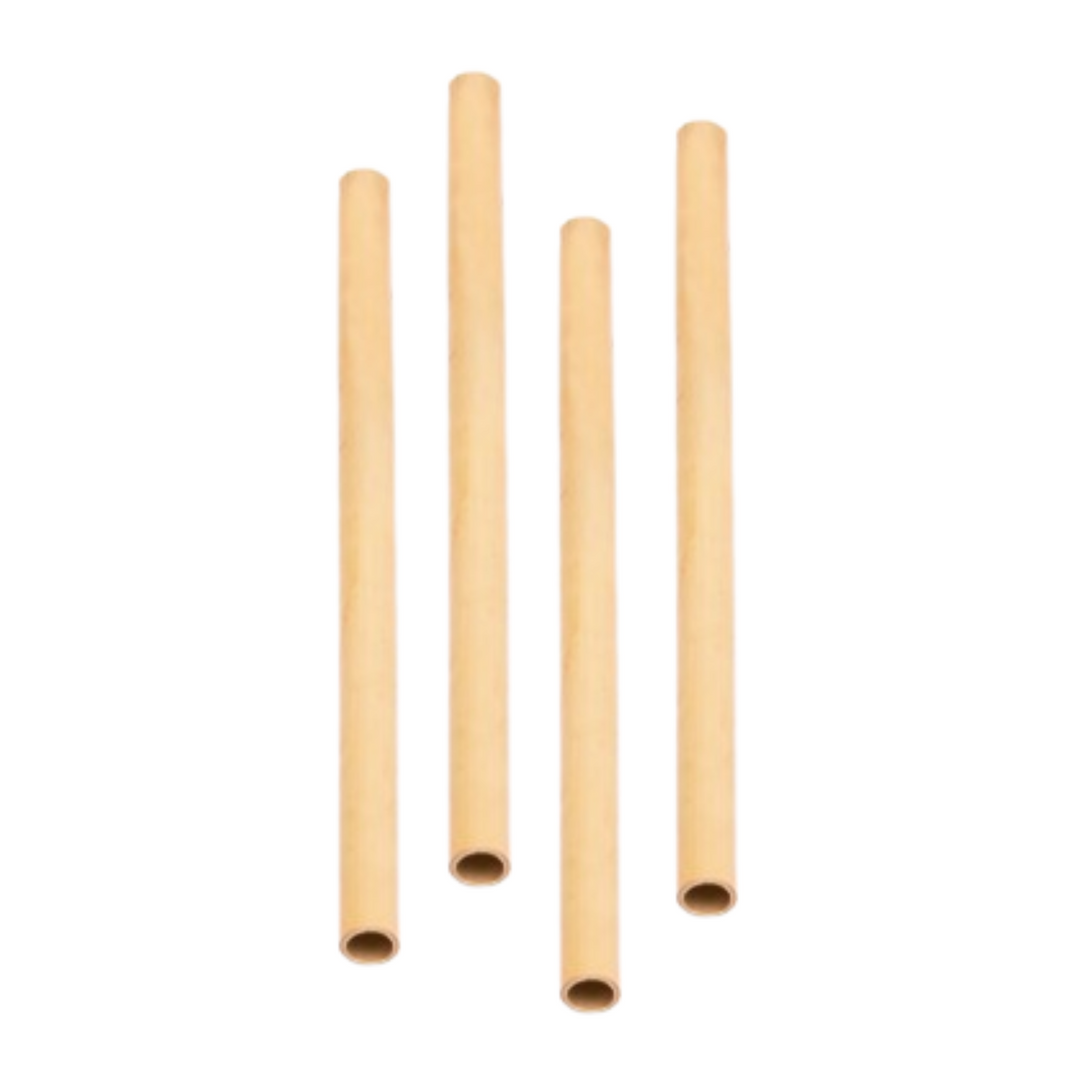 Organic B Reusable Bamboo Straw Set with Cleaner (Pack of 5)
