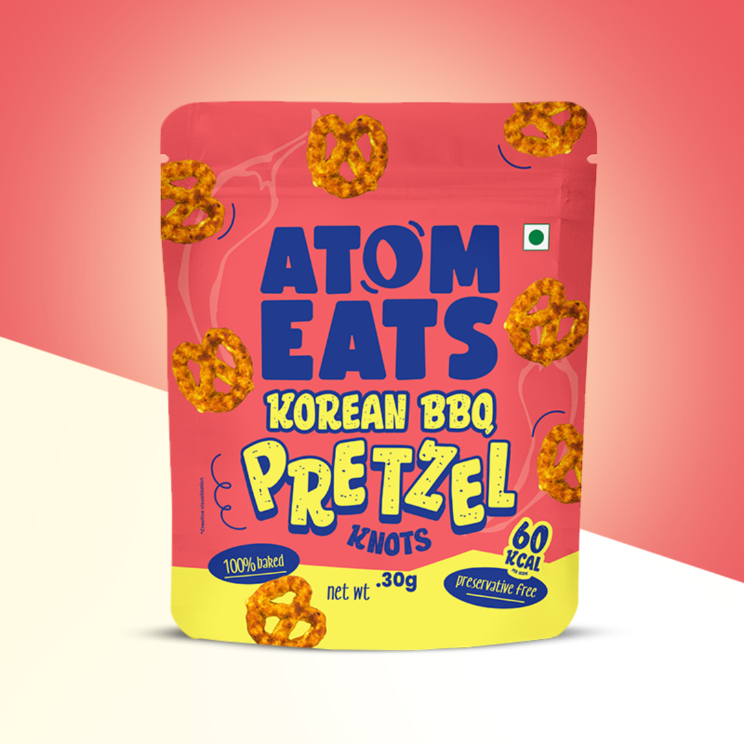 Atom Eats Korean BBQ Pretzels | (30g Pack X 2) by Atom Eats