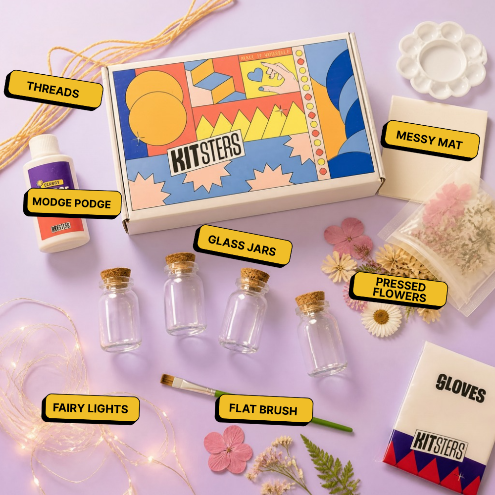 DIY Floral Glow Jar Kit