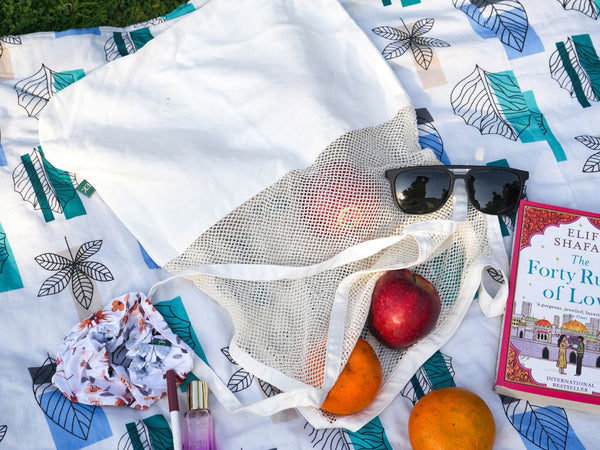Ecokari Blended Mesh Grocery Bag | Hemp Fabric