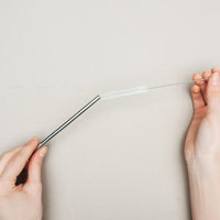 Steel Straws | Reusable Straws 2 Bent + 2 Straight + 1 Cleaner + 1 Pouch | Eco friendly Straws