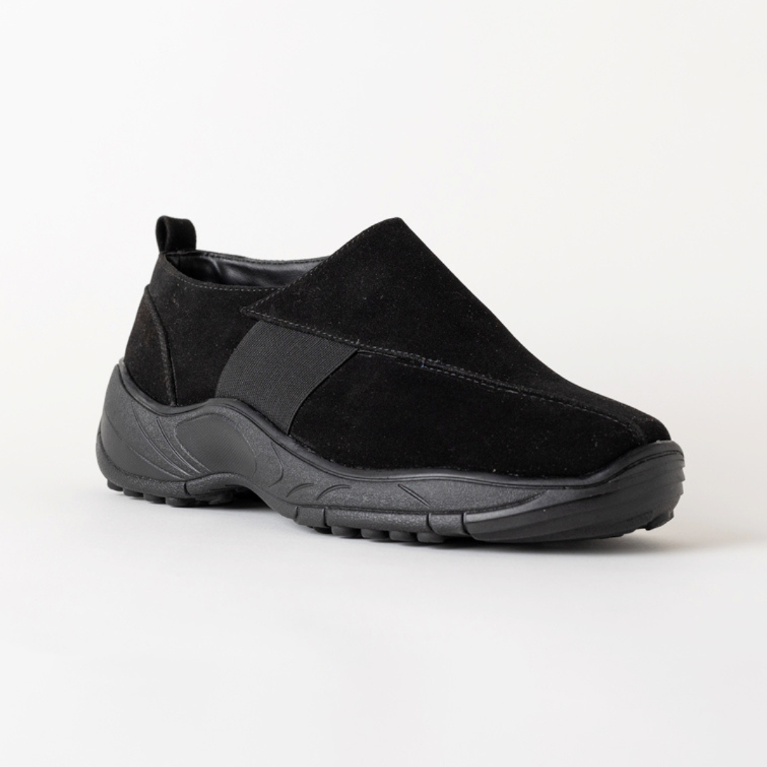 Monkstory Bold Smart Casual Comfy Sneakers - Black