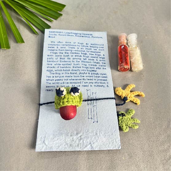 The Froggy - PLANTABLE I ECO FRIENDLY RAKHI EMBEDDED WITH SEEDS