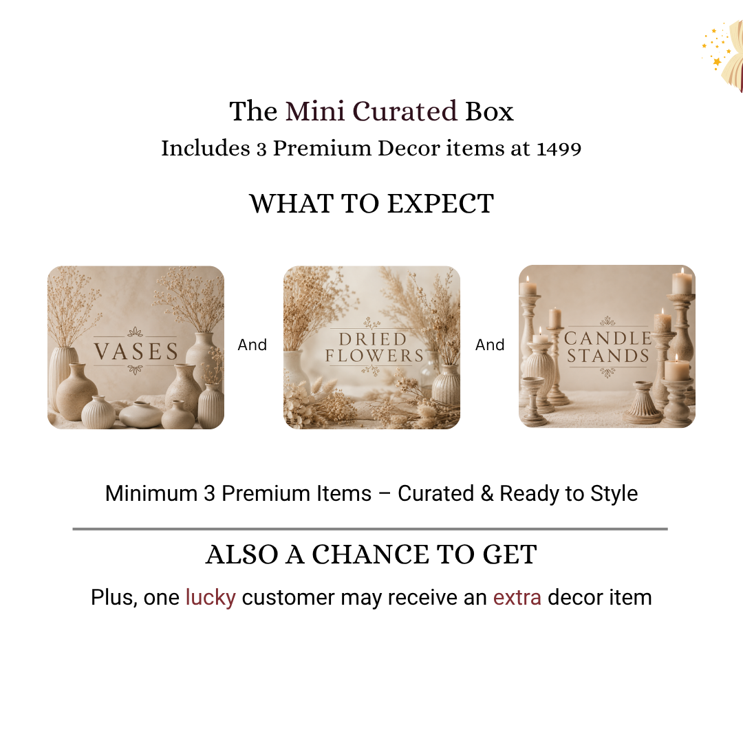 ArteCasa Mini Curated Mystery Box | 3 Premium Home Decor Items