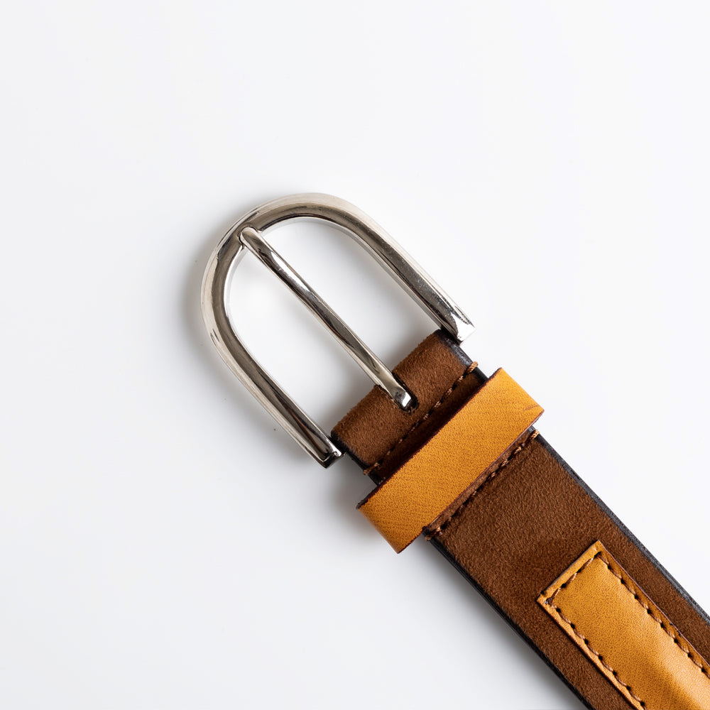 Monkstory MonkStory Dual Color Classic Mens Belt - Brown / Tan