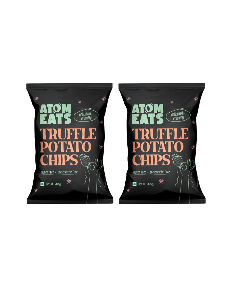 Atom Eats Truffle Potato Chips | (40g Pack X 2) by Atom Eats