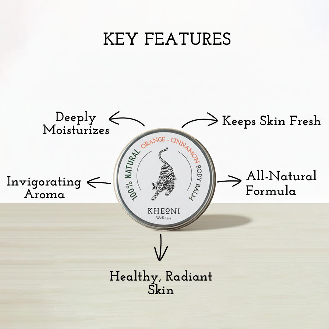 Kheoni 100% Natural Orange - Cinnamaon Body Balm