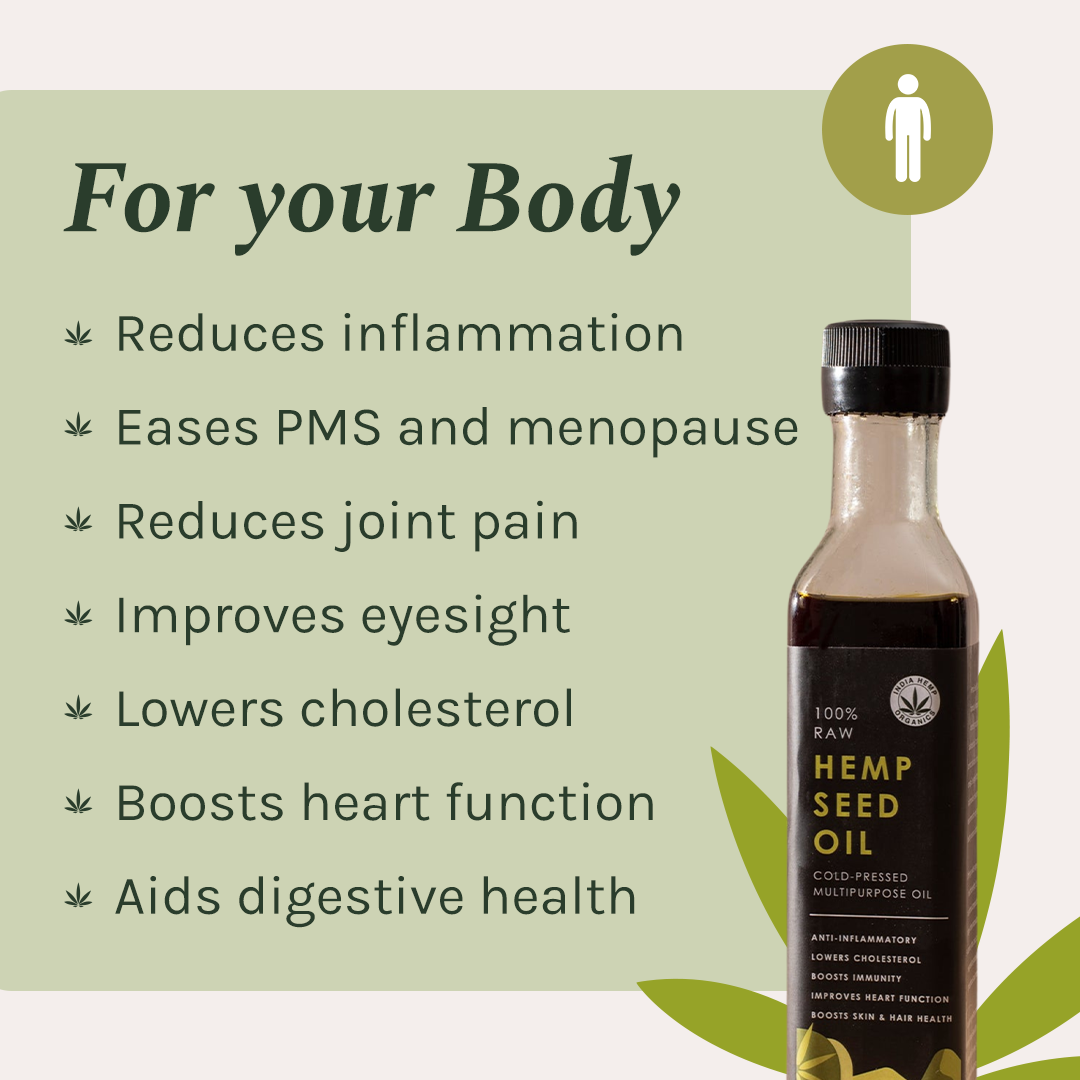 India hemp Organics Hemp Seed Oil 250ml