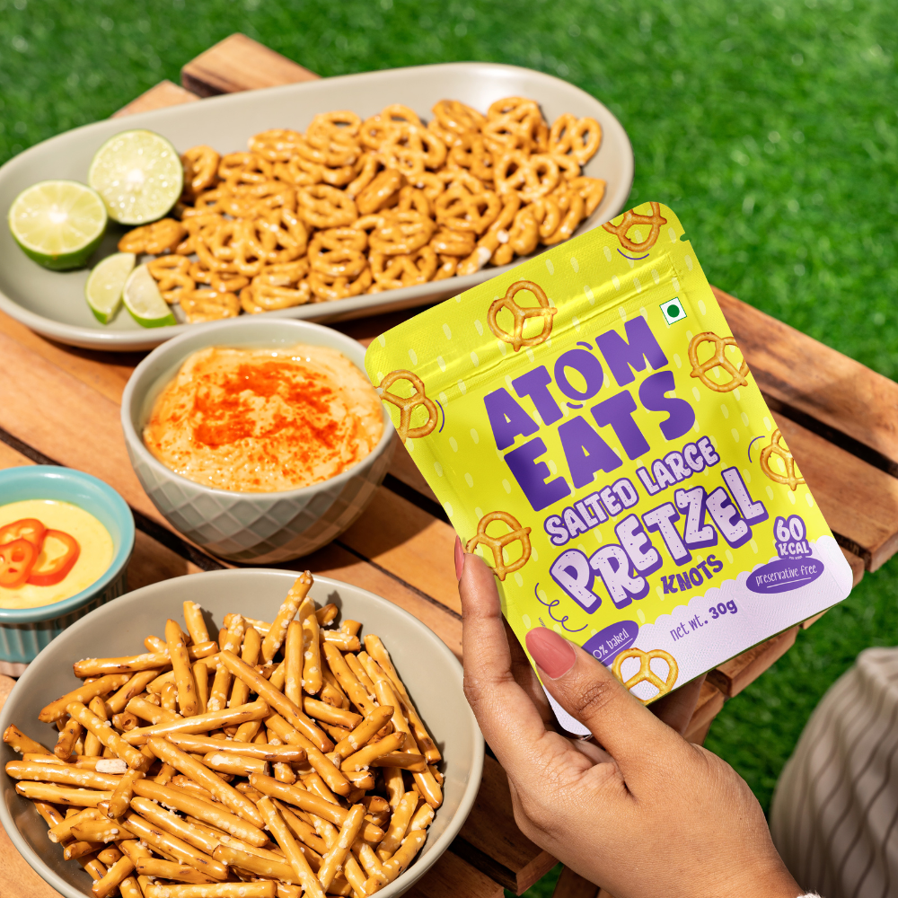 Atom Eats Salted Large Knots | (30g Pack X 2) by Atom Eats