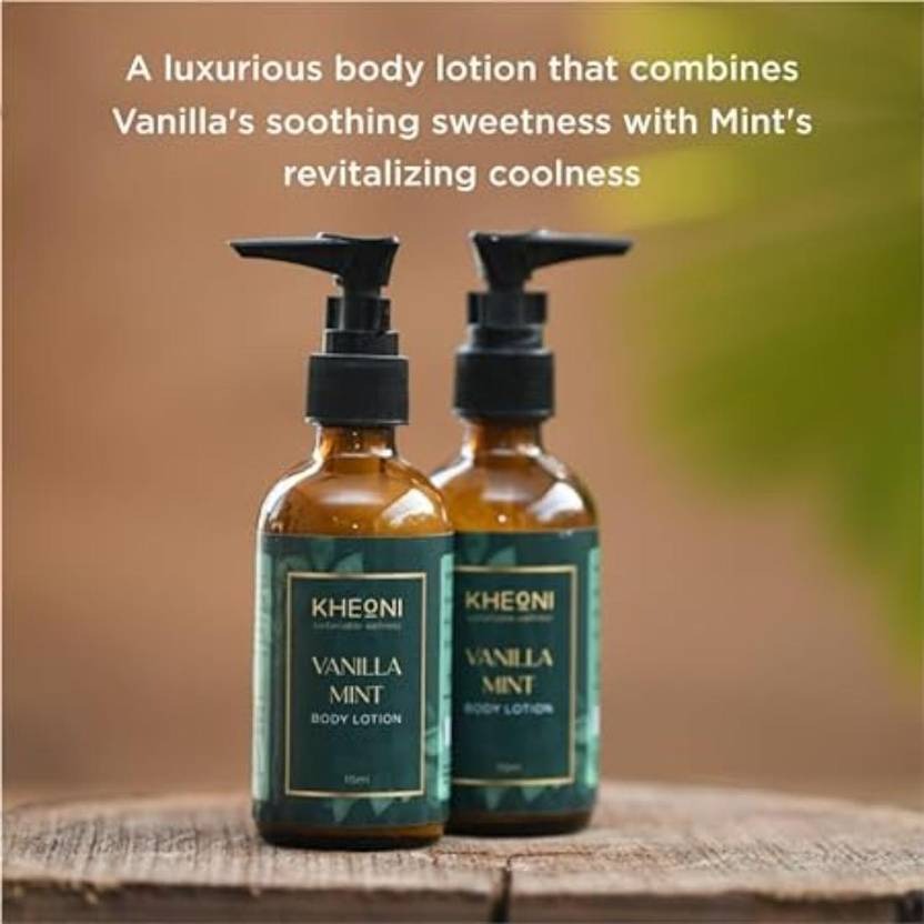 Kheoni Vanilla Mint Body Lotion for Women & Men with All Day Moisturization (115 ml)
