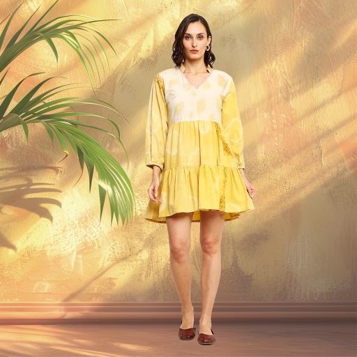 Bageeya's " Kasumi " Organic Khadi Cotton | Crafted with Temple Marigold and Turemeric