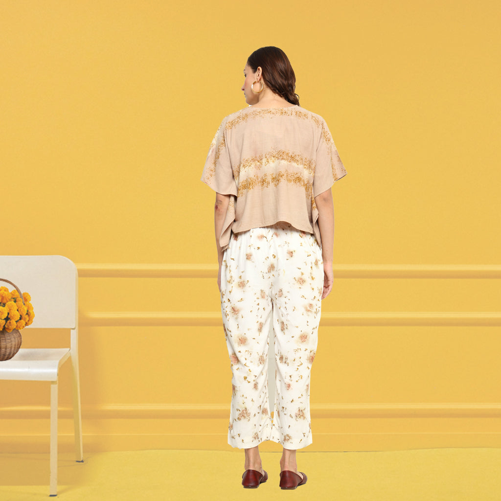 Bageeya "Serenity Bloom" Pant | Crafted with Rose and Temple Marigold