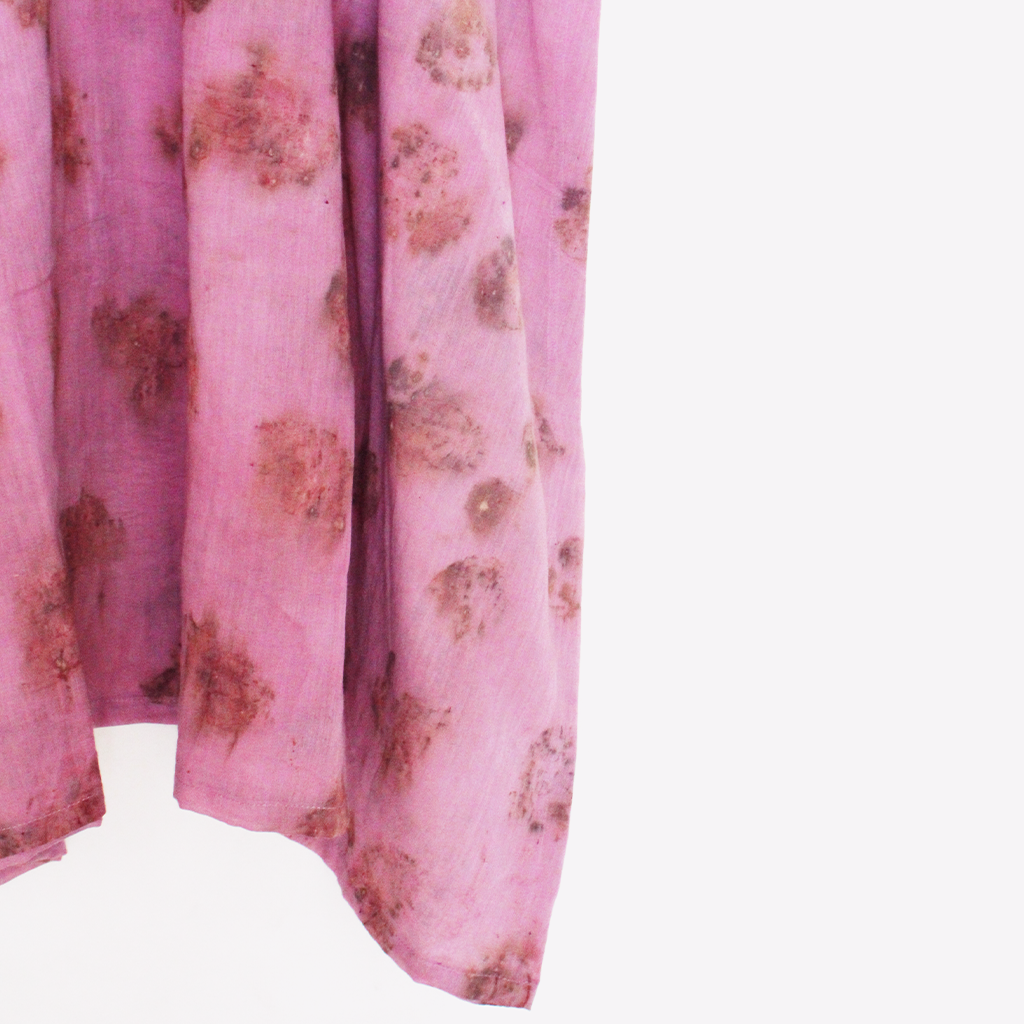 Bageeya “Lilac” Pure Mul Strap Dress|Crafted with Sacred Temple Rose and Lac