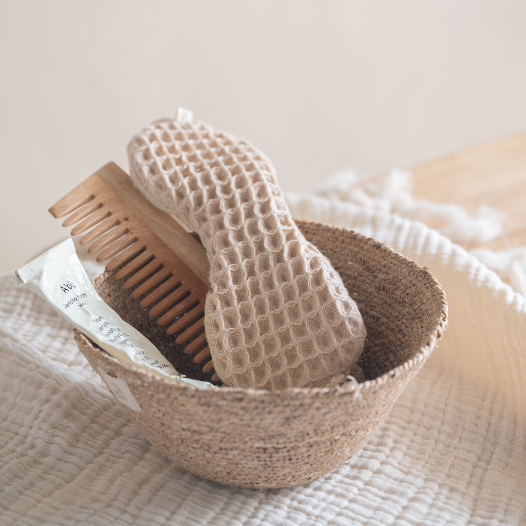 Akiiko Waffle Sleep Mask | Pique Waffle Cotton, Elastic Band