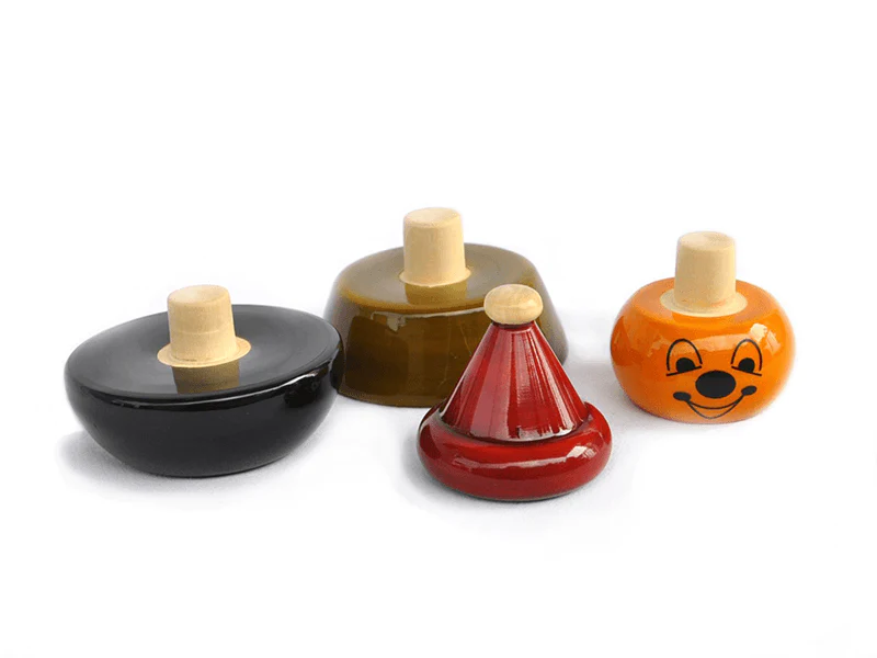 Fairkraft Creations Aaba Wooden Stacker | Green, 3 Pieces