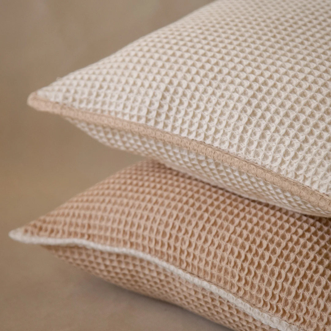 Akiiko Pique Waffle Outline Cushion Cover