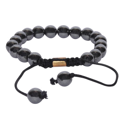 Bamboology Trends Real Hematite Healing Bracelet For Strong Mind, Grounded personality And Improved Health